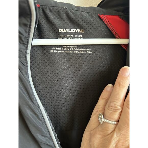 Qualidyne Men's Cycling Padded Pants And Matching Jacket Running Set LARGE - Picture 9 of 16